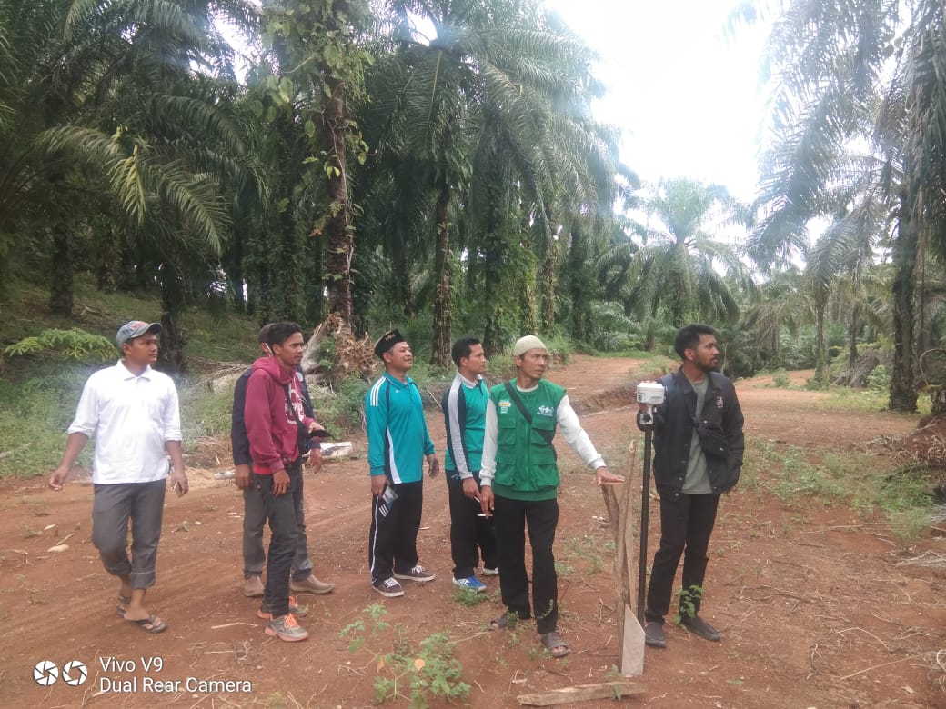 Tim dari Kantor ATR/BPN Mukomuko Lakukan Pengukuran Tanah Lokasi RSNU